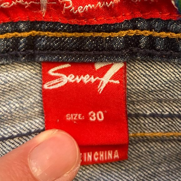 7 For All Mankind Bootcut Jeans - Size 30x32 - Picture 6 of 10